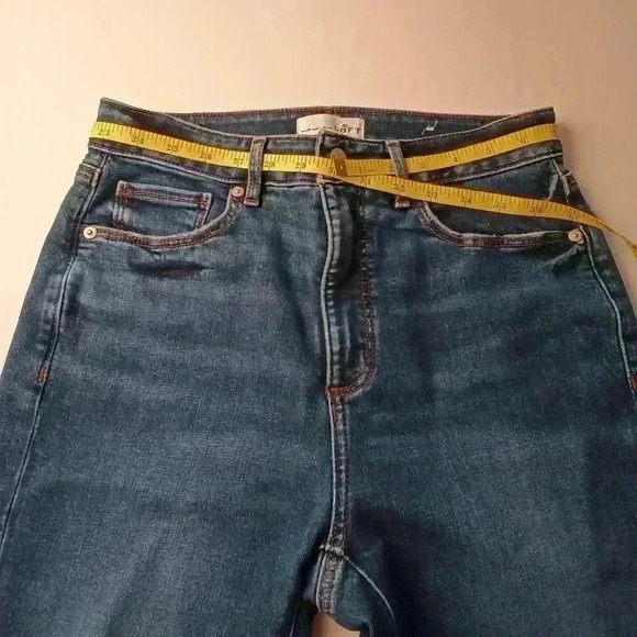 Loft Brand Denim Jeans Size 27/4 The Curvy Skinny High Rise Medium Wash. - Picture 7 of 11